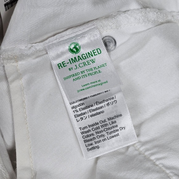 J. Crew‎ Denim mini skirt in white 26 NWT - Picture 6 of 11